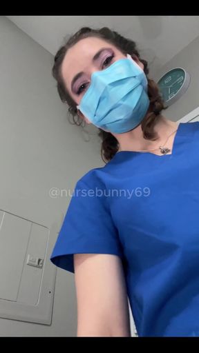 POV Dental Exam Blue Scrubs to Topless