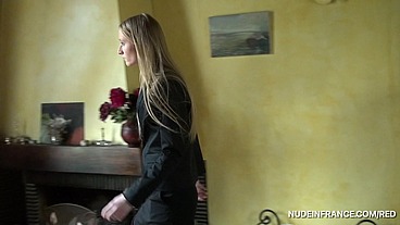 NiF - Kelly Dolls is a young tall and skinny french blonde hard banged and jizzed in her face