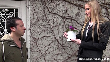 NiF - Kelly Dolls is a young tall and skinny french blonde hard banged and jizzed in her face