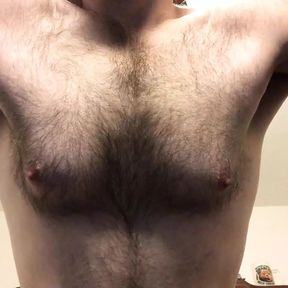 POV Hairy Chest Worship &amp; Gay JOI