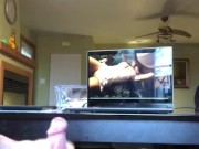 Cumshot #1 over Kimmys feet , stamina test requested by @kimmysfeet