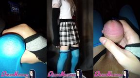 dasha - blue pantyhose