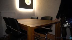 new year s eve business meeting - boss fucks secretary anal on the table, business-bitch