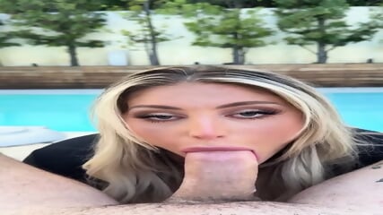 Kayley Gunner Poolside BJ Real
