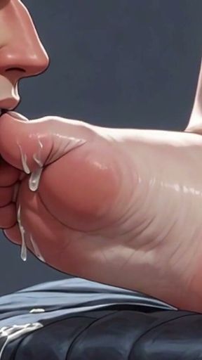 Giant SSBBW Makes Slave Lick Her Big Beautiful Feet - Foot Domination