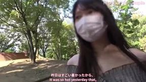Outdoor Adventure: My Girlfriend's Bold Expose and Our Spontaneous Car Encounter with Yuki TokyoGirlJP!