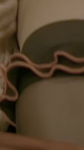 A Lollipop in the Tranny's Ass Before Fucking Her and Getting Fucked in the Ass