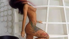 Striptease From A Model With A Fit Body