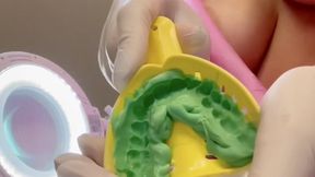 20 MIN POV Watch your sexy Dentist Luna top less but wearing her deposable lab coat perform a dental check up and discovering you need a filling and crown, so I place a rubber dam, oxygen mask to help you relax and perform the procedure, and MORE