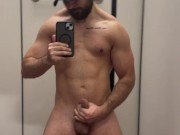 Colombian boy masturbates in the changing room