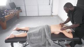blonde gilf needs a rubdown massage and a thick black cock