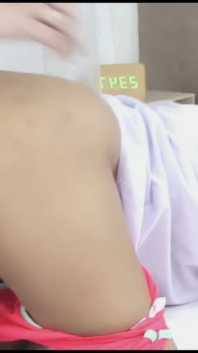 Thai Teen 18+ student Sock Tight Pussy creampie moaning in room   Clip 1