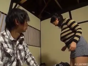 Curvy Japanese Wife Craves Passionate Fuck After Returning Home