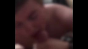 Ssucking my friends big fat cock and he loves my head skills