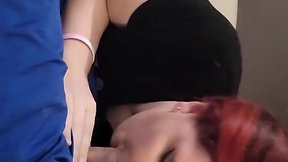 Babygirl as redhead gets creampie from daddy