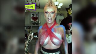 Toyah Willcox - Titties out into a mesh top