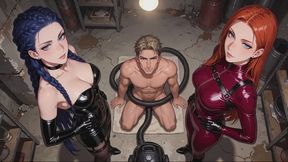 Vacuuming Stories #16: Basement Vacuum Lesson for Our Willing Slave