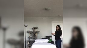 Big-titted Bolivian RMT seduces Asian client with monstrous cock
