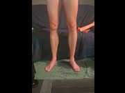 Hot gay twink rides huge dildo's and has piss orgasms
