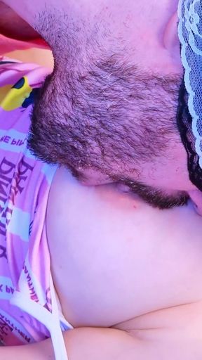 Must-share moment from &quot;Sucking a babe&#039;s perfect tits&quot;