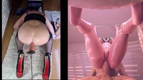 mei enjoys a huge cock in the bathroom grand cupido overwatch. sex machine destroys femboy s anal.