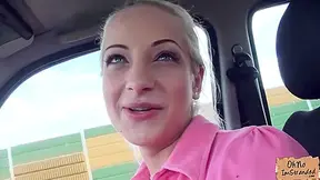 A Pretty Hitch Hiker Fucked In The Car