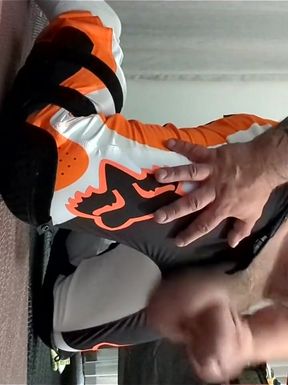 Wearing my MX pants and cumming.