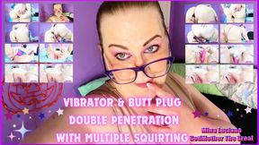 Vibrator Butt Plug Double Penetration With Multiple Squirting 1920x1080 MP4