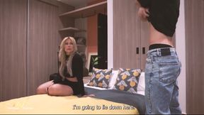 A Stepmother Ends up Being Fucked by Her Stepson While Sharing a Hotel Bed - Monique Fuentes &amp; Jordy Fabian