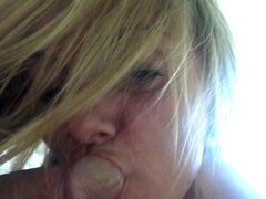 Blonde amateur milf does anal on pov camera 29