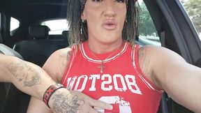 I Take Out My Tits and Fuck Myself in the Car so They Can See Me