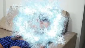 I fuck a horny man who asked for my pussy as a Christmas gift