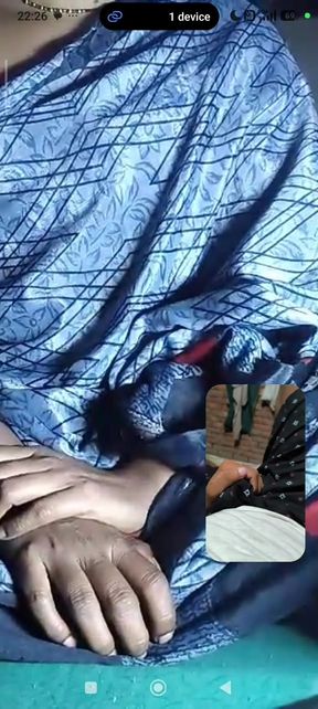 Desi Aunty fingering on videocall sex