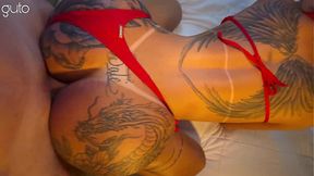 This is how you fuck a hot bitch. Putting it deep in her ass, feeling everything... creampie scene