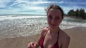 Relaxing Day at the Beach Then We Come Home and Fuck!