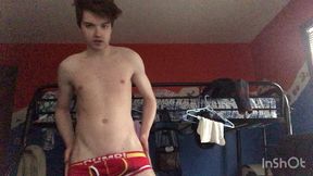 niko springs strips and cums hard on his face