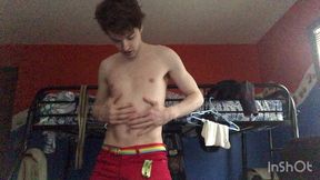 niko springs strips and cums hard on his face