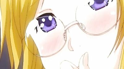 Watch this blonde bombshell take a deep dicking in her mouth and pussy while wearing glasses