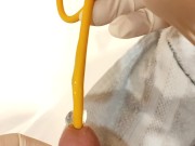urinary catheter insertion and piss