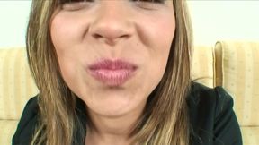 Sara May's first filling ass with hot juicy spray