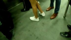 Culo en el metro