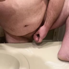 Chubby Guy Busts Big Load