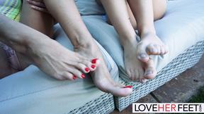 ”Alexis & Liz's Foot Tease”