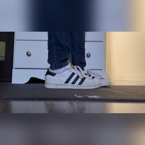 Mixed Latina Tanfeets Giantess in Sneakers N Socks Shoe Removal Tiny Man Stuck