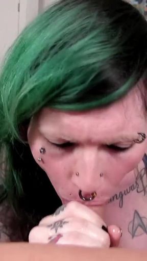 Super busty amazon swallows your dick