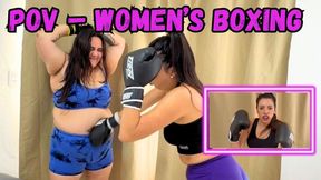 Women's Boxing: Body Shot Challenge to Her Belly