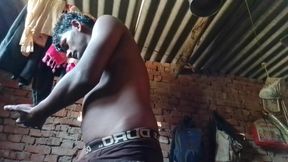 An Indian guy is showing off