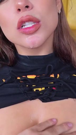 Jaw-dropping moment from &quot;horny big ass anissamiller fucks her stepbrother and gets cum all over her face&quot;
