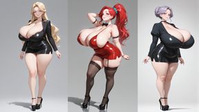 AI-Generated Busty Women in Lingerie &amp; High Heels Ultra Realistic