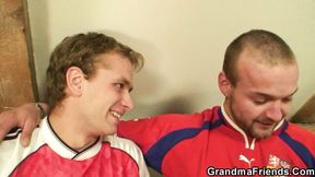 Squeaky tomato - blonde mature action - Grandma Friends